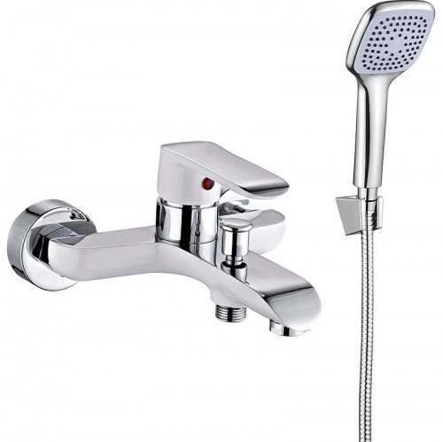 Смеситель для ванны Melodia della vita Heavy Metal MDV35640wt Белый Хром латунь на стену