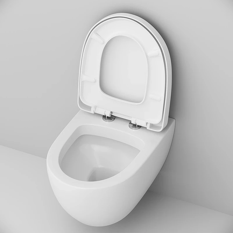 Комплект унитаза AM.PM Awe C111738WH+C117852WH с инсталляцией Grohe Rapid SL 38721001 с сиденьем Микролифт и клавишей смыва Хром фарфор подвесной