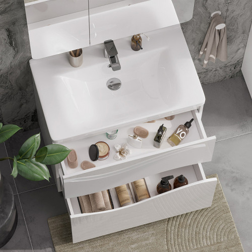 Тумба под раковину Volna 80.2Y tnVLN80.2Y-01 Белая