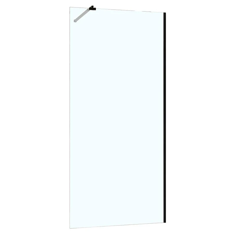 Душевая перегородка Azario Walk-In 120 AZ-251-120-MB-CL профиль Черный матовый стекло прозрачное