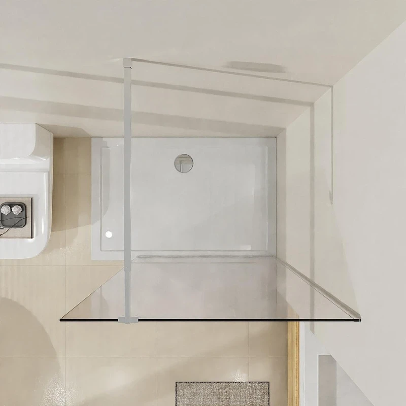 Душевая перегородка Azario Walk-In 120 AZ-251-120-MB-CL профиль Черный матовый стекло прозрачное