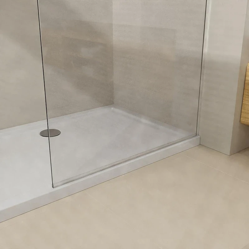 Душевая перегородка Azario Walk-In 120 AZ-251-120-MB-CL профиль Черный матовый стекло прозрачное