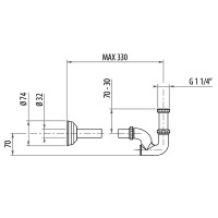 Сифон для раковины Gattoni Accessori 0154/00C0 Хром