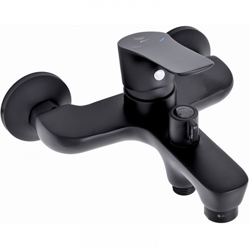 Смеситель для ванны Orange Aristo M19-100b Черный матовый латунь на стену