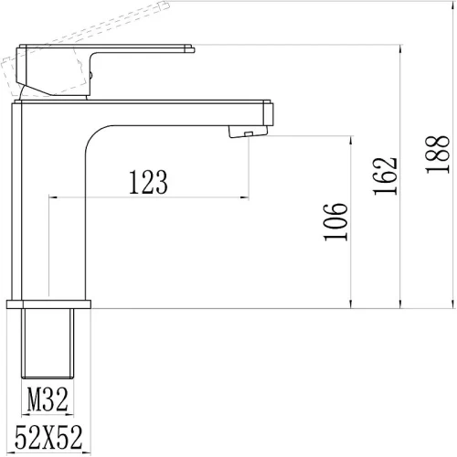 Смеситель для раковины Savol S-600701 цвет Хром