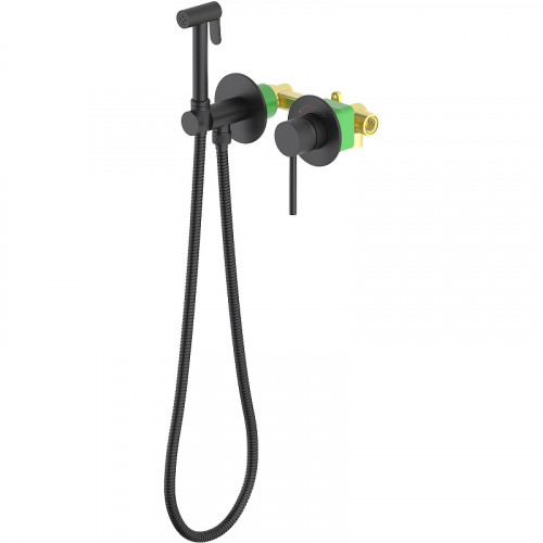 Гигиенический душ со смесителем Timo Saona 2339/03SM Черный матовый латунь встраиваемый