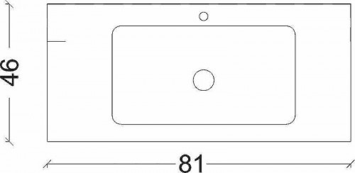 Раковина Boheme Armadi Art Vallessi 80 838-080-A Антрацит