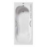 Чугунная ванна Vinsent Veron Aura 180x80 VAU1808045H/VH0015GM цвет Белый с дугообразными ручками оружейная сталь