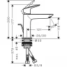 Смеситель для раковины Hansgrohe Logis Fine 71251000 Хром латунь