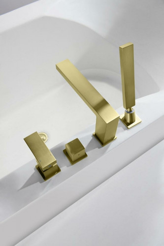 Смеситель на борт ванны Timo Selene 2130/17Y Золото матовое латунь