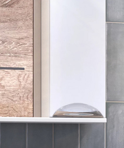 Зеркало со шкафом Vigo Callao 50 R z.CAL.50.R Белое МДФ / ЛДСП, стекло