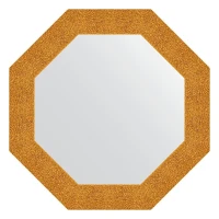 Зеркало Evoform Octagon 71х71 BY 7353 в багетной раме - Чеканка золотая 90