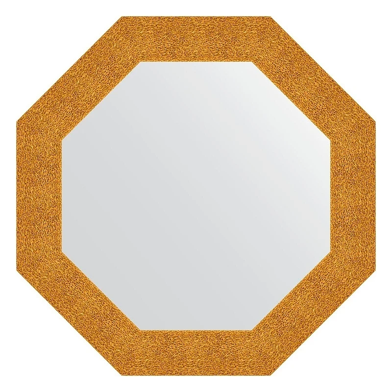 Зеркало Evoform Octagon 71х71 BY 7353 в багетной раме - Чеканка золотая 90