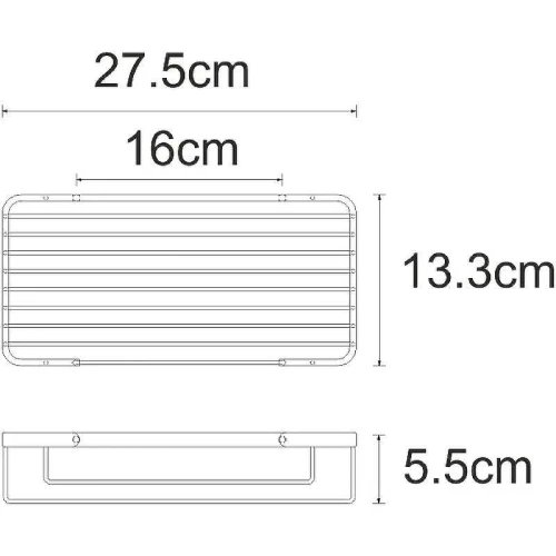 Полка корзина WasserKRAFT K-722NICKEL Никель