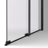 Душевая перегородка Vincea Walk in WSL 120 VSW-1WSL120CGB профиль цвет Черный стекло тонированное
