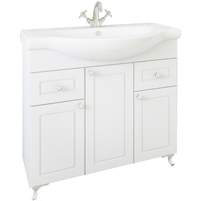 Тумба под раковину Sanflor Софи 85 С0002224 Белая матовая МДФ / ЛДСП