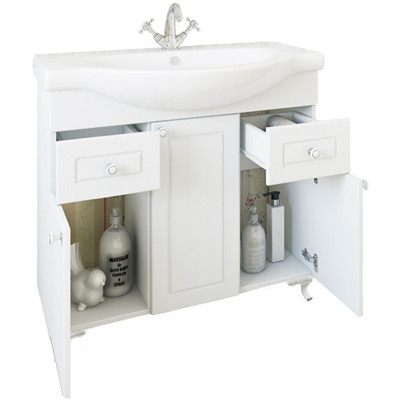 Тумба под раковину Sanflor Софи 85 С0002224 Белая матовая МДФ / ЛДСП