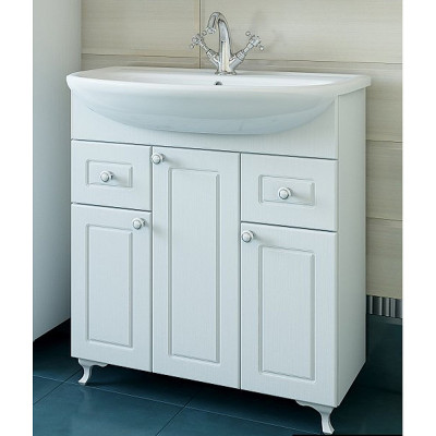 Тумба под раковину Sanflor Софи 85 С0002224 Белая матовая МДФ / ЛДСП