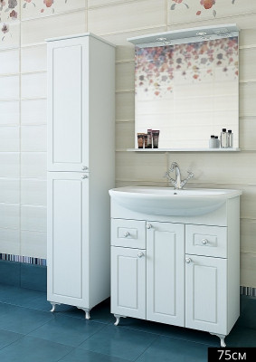 Тумба под раковину Sanflor Софи 85 С0002224 Белая матовая МДФ / ЛДСП