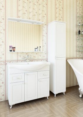 Тумба под раковину Sanflor Софи 85 С0002224 Белая матовая МДФ / ЛДСП