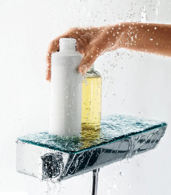 Смеситель для душа Hansgrohe Ecostat Select 13161000 с термостатом Хром латунь на стену