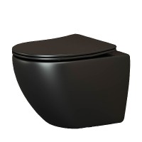 Унитаз Ceramicanova Metropol CN4002MB подвесной Черный с сиденьем Микролифт фарфор подвесной