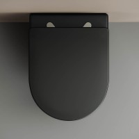 Унитаз Ceramicanova Metropol CN4002MB подвесной Черный с сиденьем Микролифт фарфор подвесной