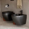 Унитаз Ceramicanova Metropol CN4002MB подвесной Черный с сиденьем Микролифт фарфор подвесной