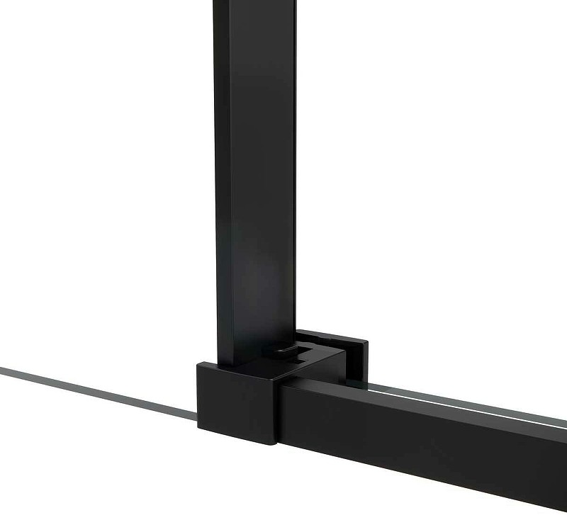 Душевой уголок Vincea Slim Soft 130x90 VSR-1SS9013CLB профиль Черный стекло прозрачное
