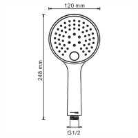 Ручной душ WasserKRAFT Sauer A207 Золото