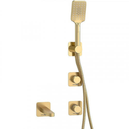 Смеситель для ванны WasserKRAFT Schunter A8251.306.308.285.194.201 Золото матовое