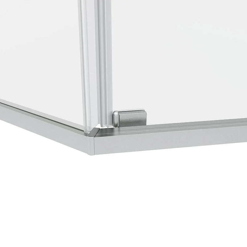 Душевой уголок Black&White S1150-9090N 90x90 11509090N профиль брашированный никель стекло прозрачное