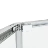 Душевой уголок Black&White S1150-9090N 90x90 11509090N профиль брашированный никель стекло прозрачное