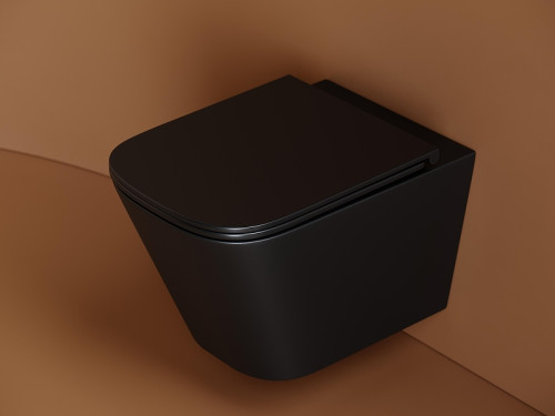 Унитаз с инсталляцией DIWO Ceramicanova Union CN4009TMB + DIWO 4501 с сиденьем Микролифт с клавишей смыва цвет Глянцевый белый