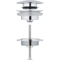 Донный клапан Grohe 65807000 click-clack Хром