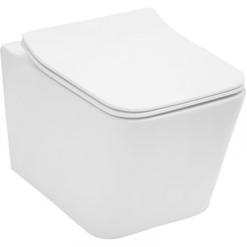 Унитаз Aquanet Tavr BL-103N-WHT TAVR-W 211920 подвесной с сиденьем Микролифт фаянс подвесной