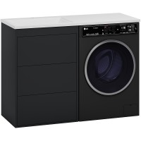 Тумба с раковиной Brevita Grafit 120 L УТ000015085 Графит матовый МДФ / ЛДСП