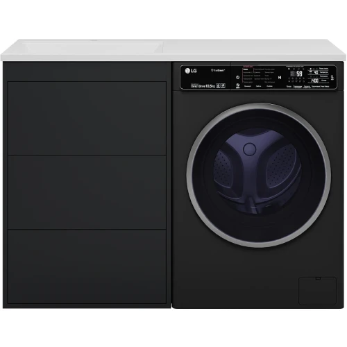 Тумба с раковиной Brevita Grafit 120 L УТ000015085 Графит матовый МДФ / ЛДСП