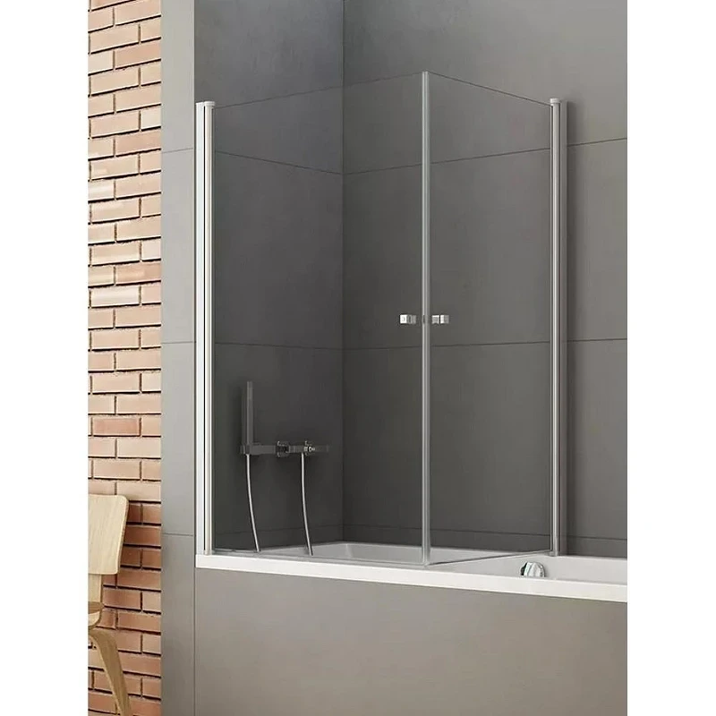 Шторка для ванны New Trendy NEW SOLEO Chrome x90 P-0025/P-0024