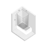 Шторка для ванны New Trendy NEW SOLEO Chrome x90 P-0025/P-0024