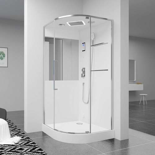 Душевая кабина Black&amp;White Galaxy G8891 100х100 889100 с паром без гидромассажа