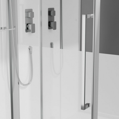 Душевая кабина Black&amp;White Galaxy G8891 100х100 889100 с паром без гидромассажа