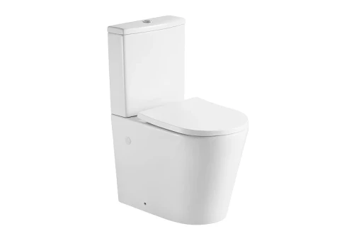 Унитаз компакт Aquatek Оберон AQ1273ST-00 цвет Белый с бачком и сиденьем Микролифт