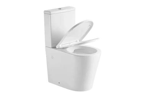 Унитаз компакт Aquatek Оберон AQ1273ST-00 цвет Белый с бачком и сиденьем Микролифт