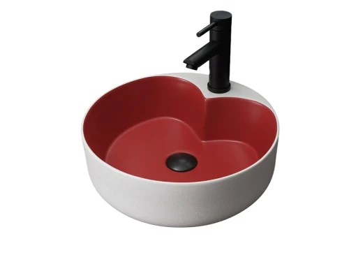 Раковина Gid Esfera 40 N9013LS 52237 цвет Красный матовый Белый графит