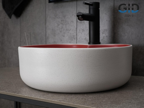 Раковина Gid Esfera 40 N9013LS 52237 цвет Красный матовый Белый графит