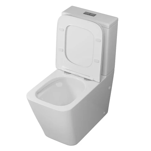 Унитаз-компакт Grossman Classic GR-4445SQ цвет Белый глянцевый с бачком и сиденьем Микролифт