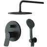 Душевая система AM.PM X-Joy FB85A1RH02 Черная латунь встраиваемый
