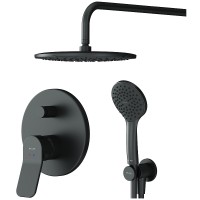 Душевая система AM.PM X-Joy FB85A1RH02 Черная латунь встраиваемый