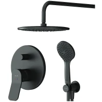 Душевая система AM.PM X-Joy FB85A1RH02 Черная латунь встраиваемый